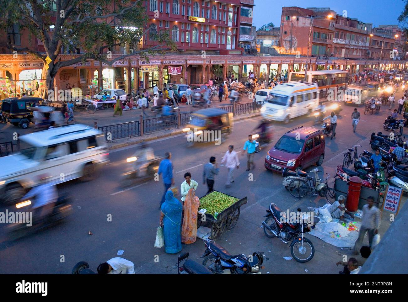 Chandpol Bazaar,Jaipur, Rajasthan, India Foto Stock