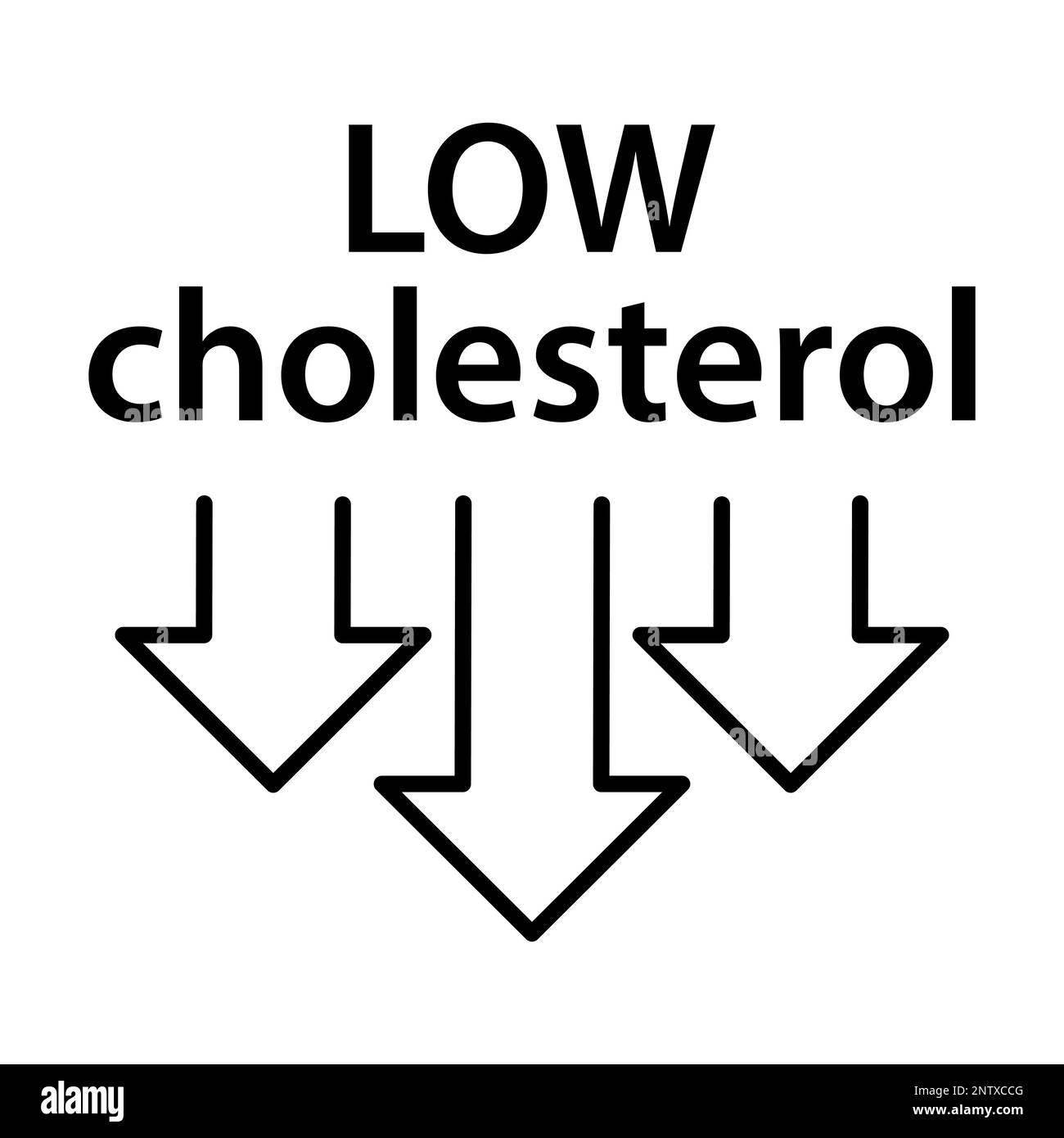 Icona basso colesterolo vettore cardiologia segno dietetico basso-cal prodotti alimentari per il disegno grafico, logo, sito web, social media, app mobile, interfaccia utente Illustrazione Vettoriale