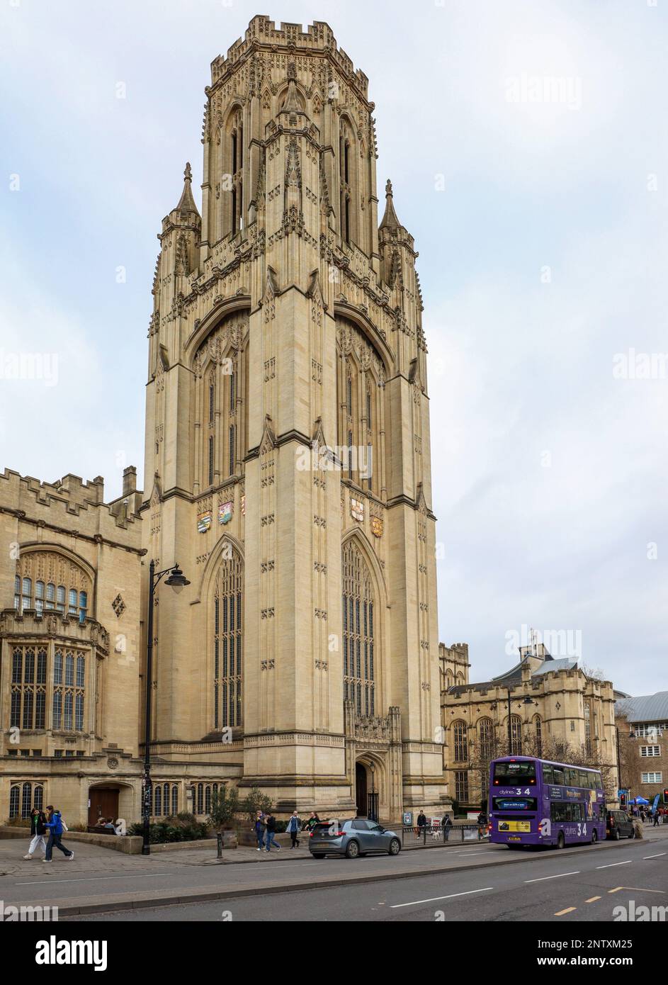 Bristol University Wills Memorial Building, Bristol, Regno Unito Foto Stock