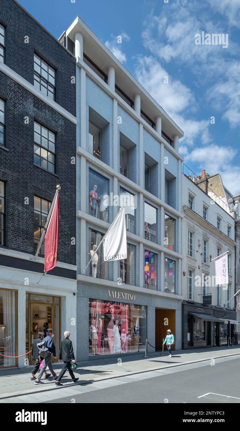 Londra, Inghilterra, Regno Unito - negozio Valentino di David Chipperfield Architects Foto Stock