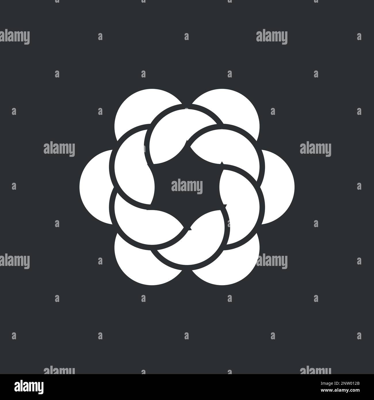 Lettera, astratto, monogramma, semplice, moderno e minimal logo design. Questo logo può essere utilizzato per l'azienda, il sito Web e la stampa Illustrazione Vettoriale