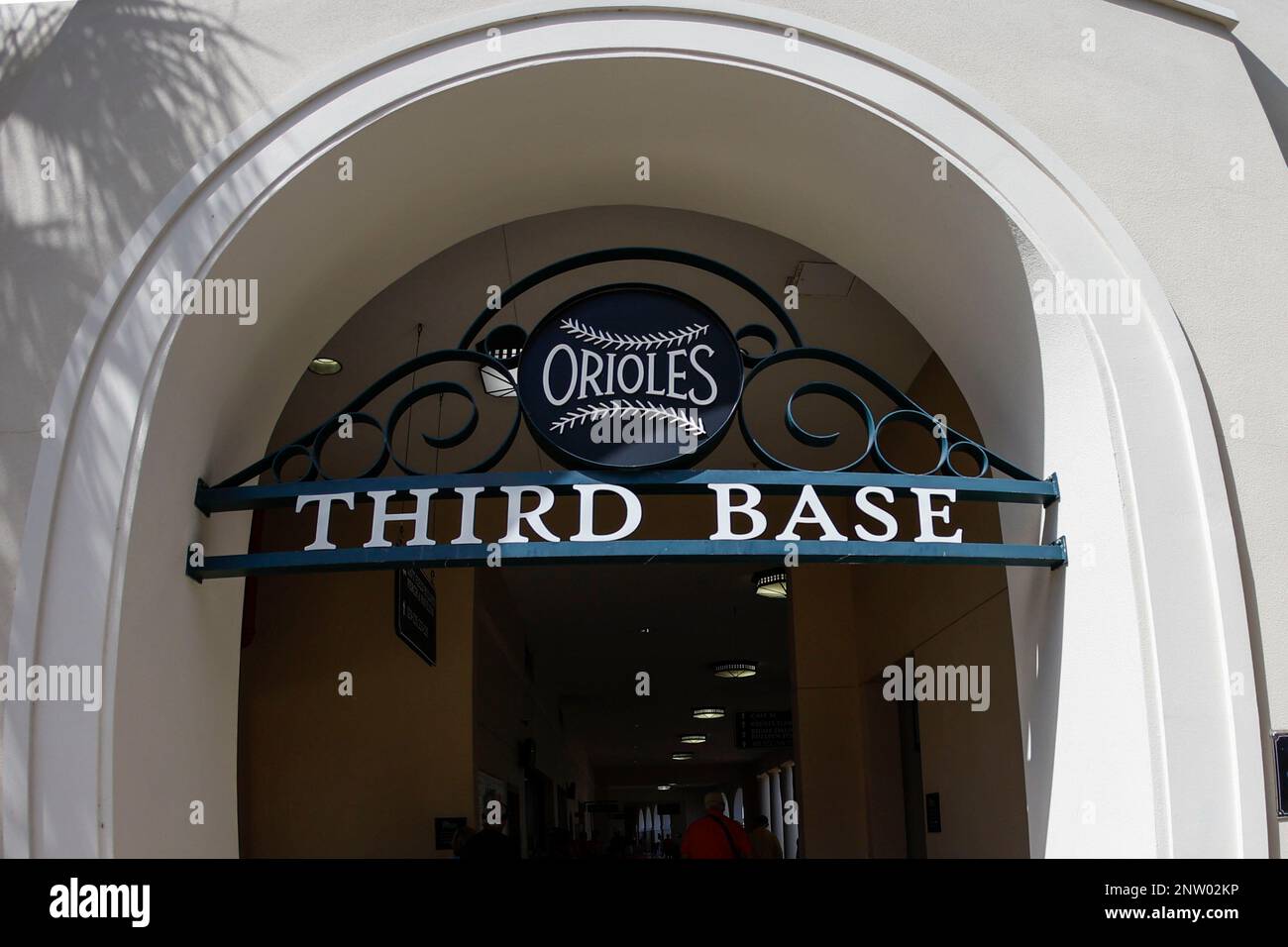 Sarasota FL USA; Una visione generale del campo prima di una partita di allenamento primaverile della MLB tra i Baltimore Orioles e i Tampa Bay Rays a ed Smith sta Foto Stock