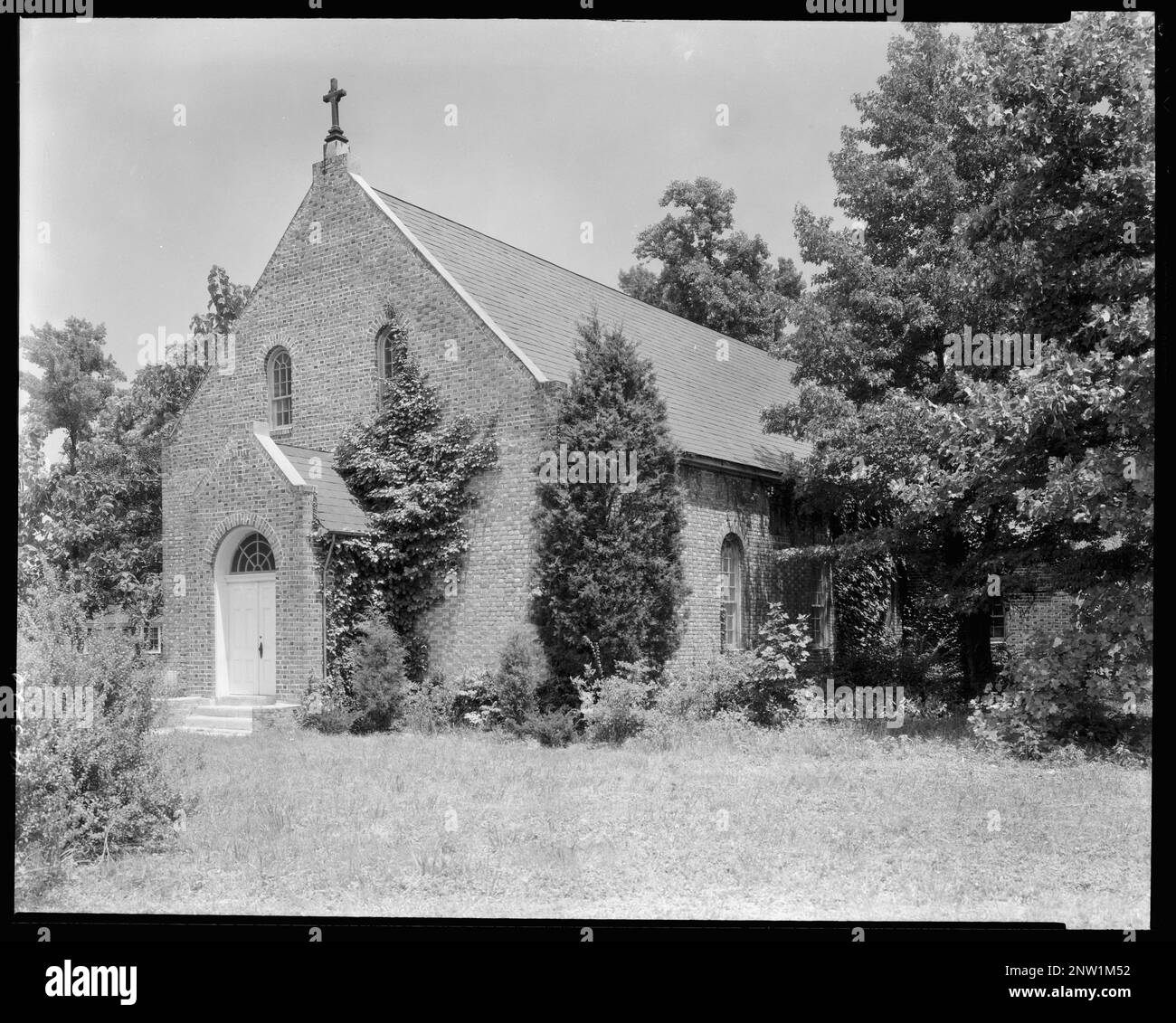 Donation Church, Lynnhaven Parish, Norfolk, norfolk vic., Princess Anne County, Virginia. Carnegie Survey of the Architecture of the South. Stati Uniti Virginia Princess Anne County Norfolk vic, Porte & porte, croci, Gables, Chiese, Muratura. Foto Stock