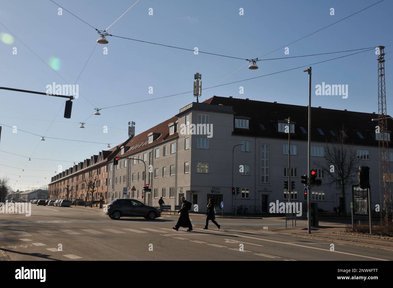 Kastrup/Copenhagen /Denmmark/28 Febbraio 2023/sirene di allarme di guerra sui tetti danesi in costruzione nella capitale danese. ci sono più posti da quando urkain e russia guerra confillcts. .(Foto.Francis Joseph Dean/immagini decane) Foto Stock