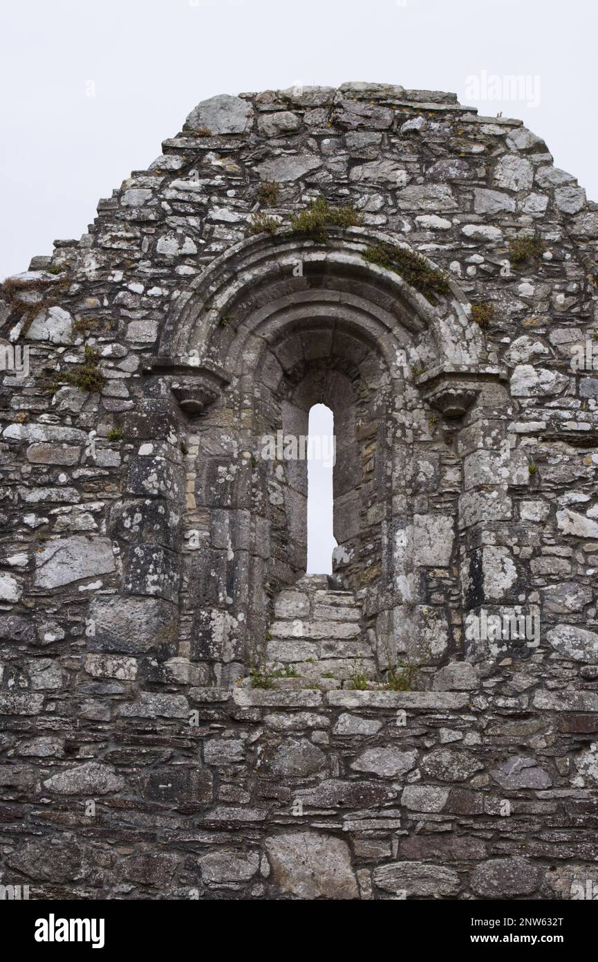 Rovine della cattedrale di Ardmore Declan Co Waterford Foto Stock