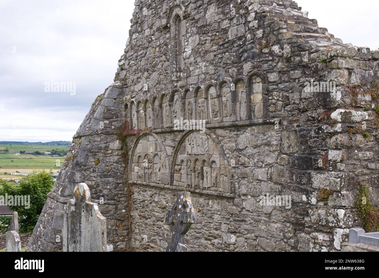 Rovine della cattedrale di Ardmore Declan Co Waterford Foto Stock