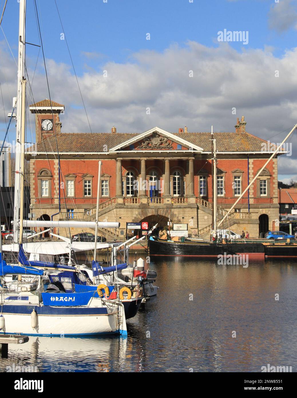 Custom House sul Wet Dock di Ipswich Foto Stock
