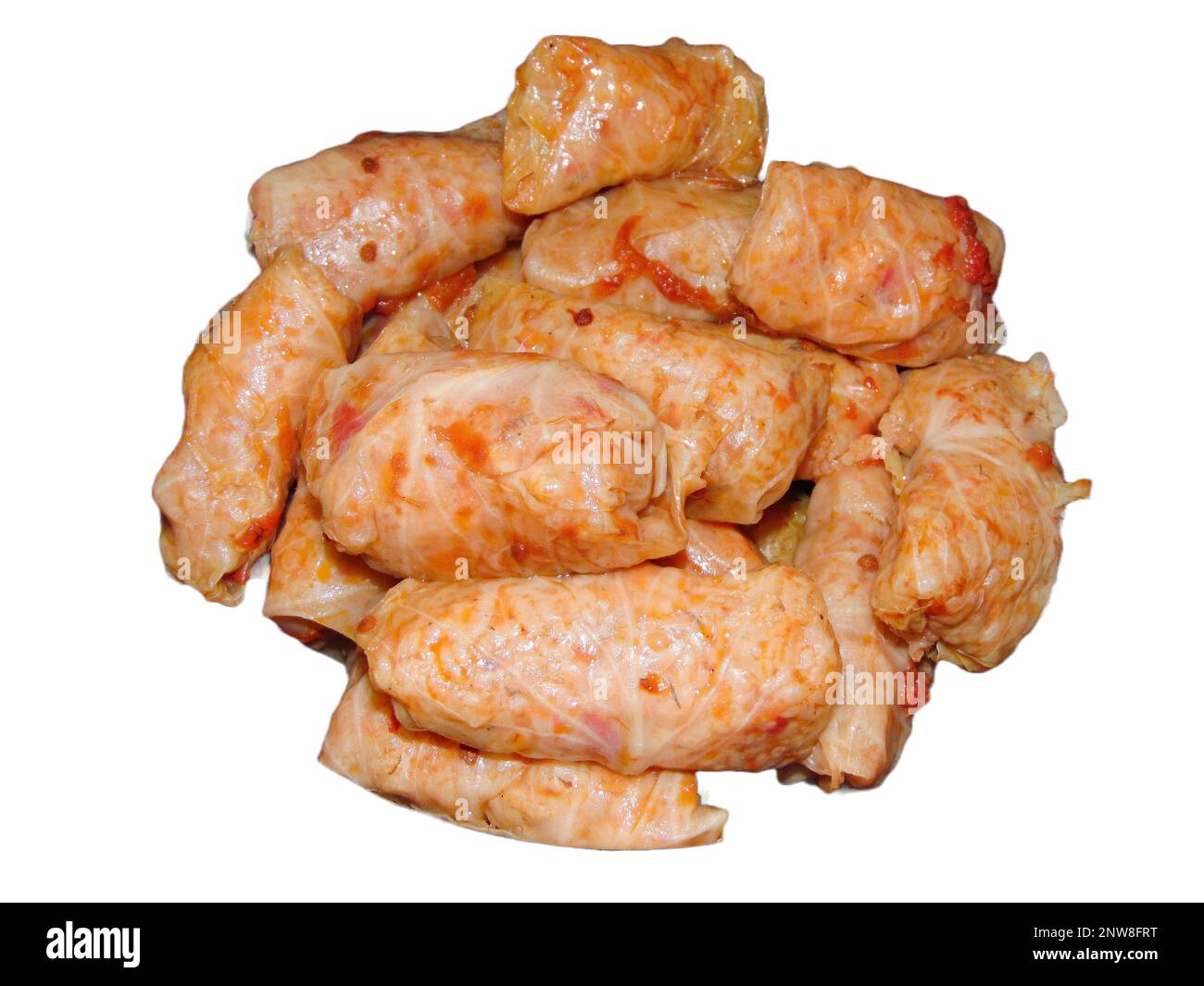 Involtini di cavolo con riso e verdure altre. Sarmale prodotto in Romania Foto Stock
