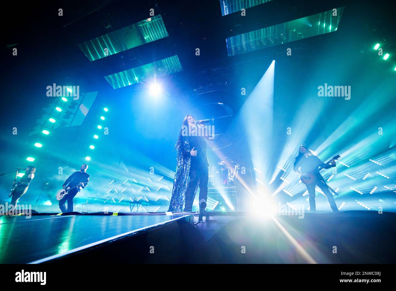 MINNEAPOLIS, MN 26 FEBBRAIO: Evanescence si esibirà presso il Target Center di Minneapolis il 26 febbraio 2023 in. Credito: Tony Nelson/MediaPunch Foto Stock