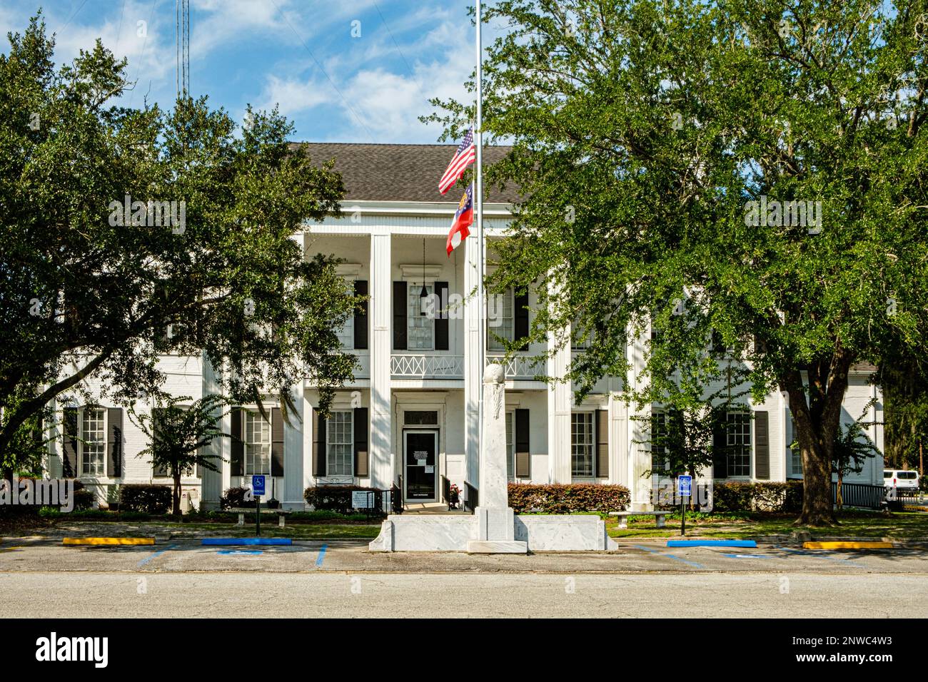 Tribunale della contea di Clinch, Court Street, Homerville, Georgia Foto Stock