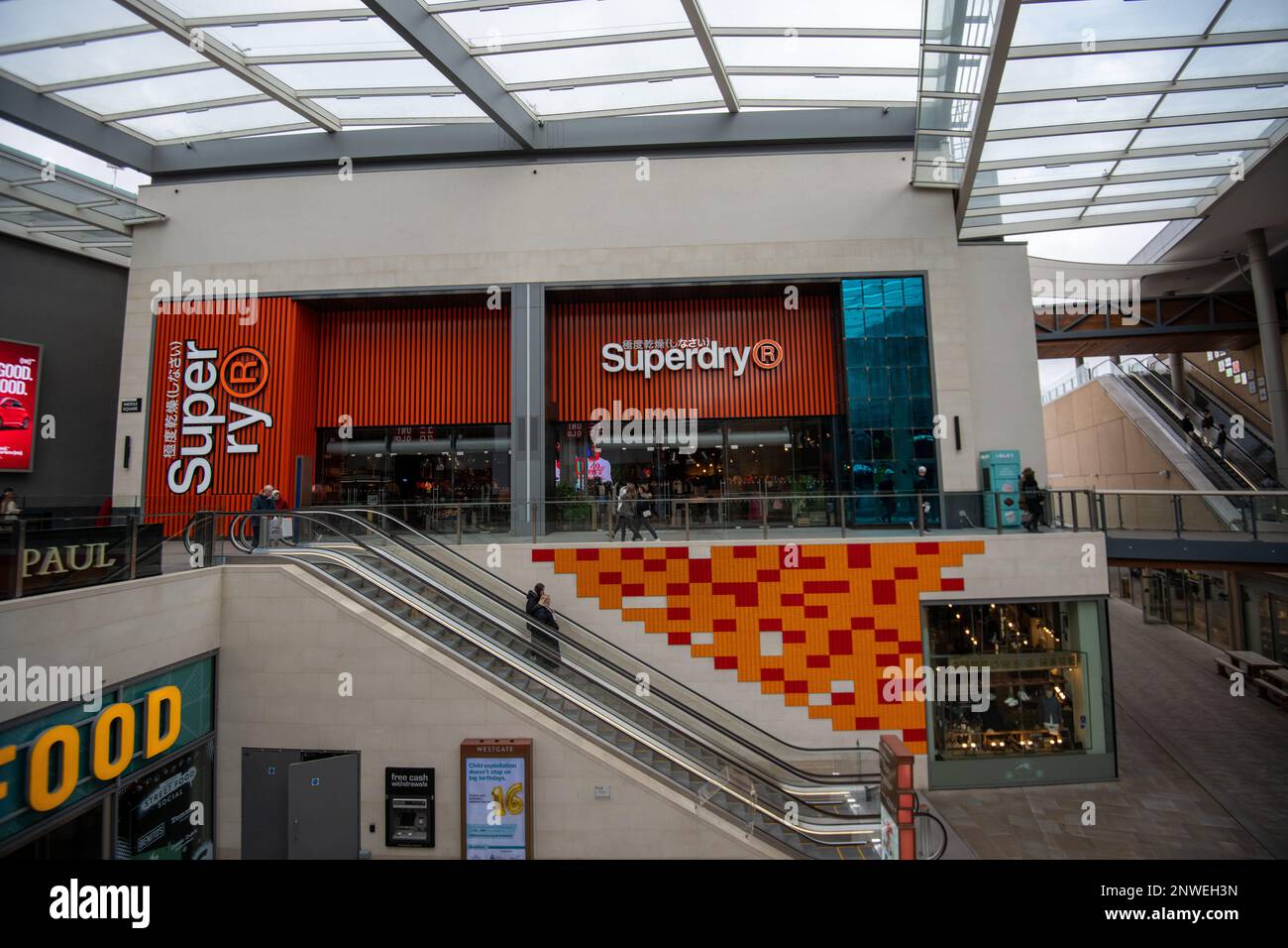 Superdry al centro commerciale Westgate di Oxford Foto Stock