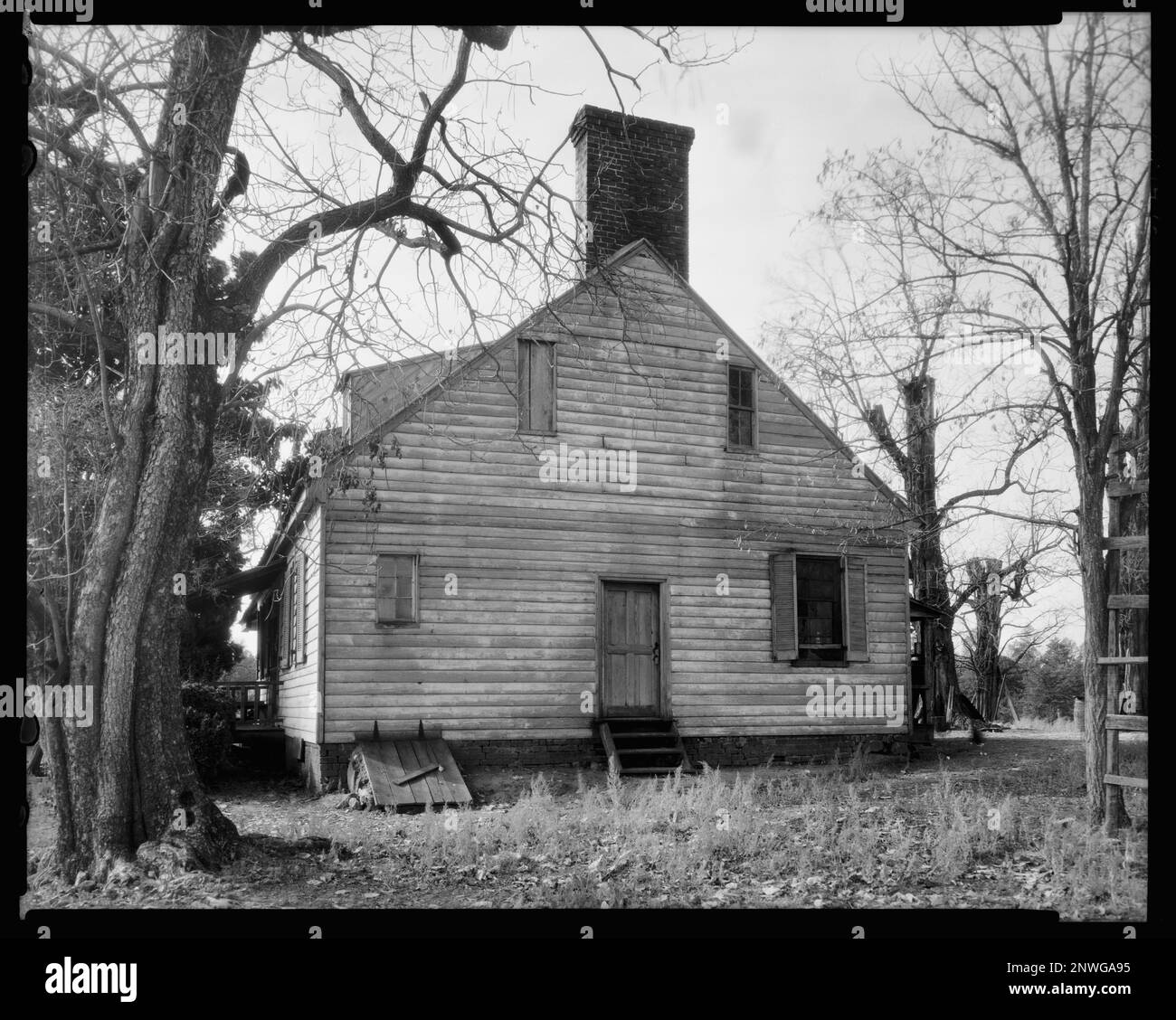 Bellmont, Dillwyn vic., Buckingham County, Virginia. Carnegie Survey of the Architecture of the South. Stati Uniti Virginia Buckingham County Dillwyn vic, Case, edifici in legno. Foto Stock