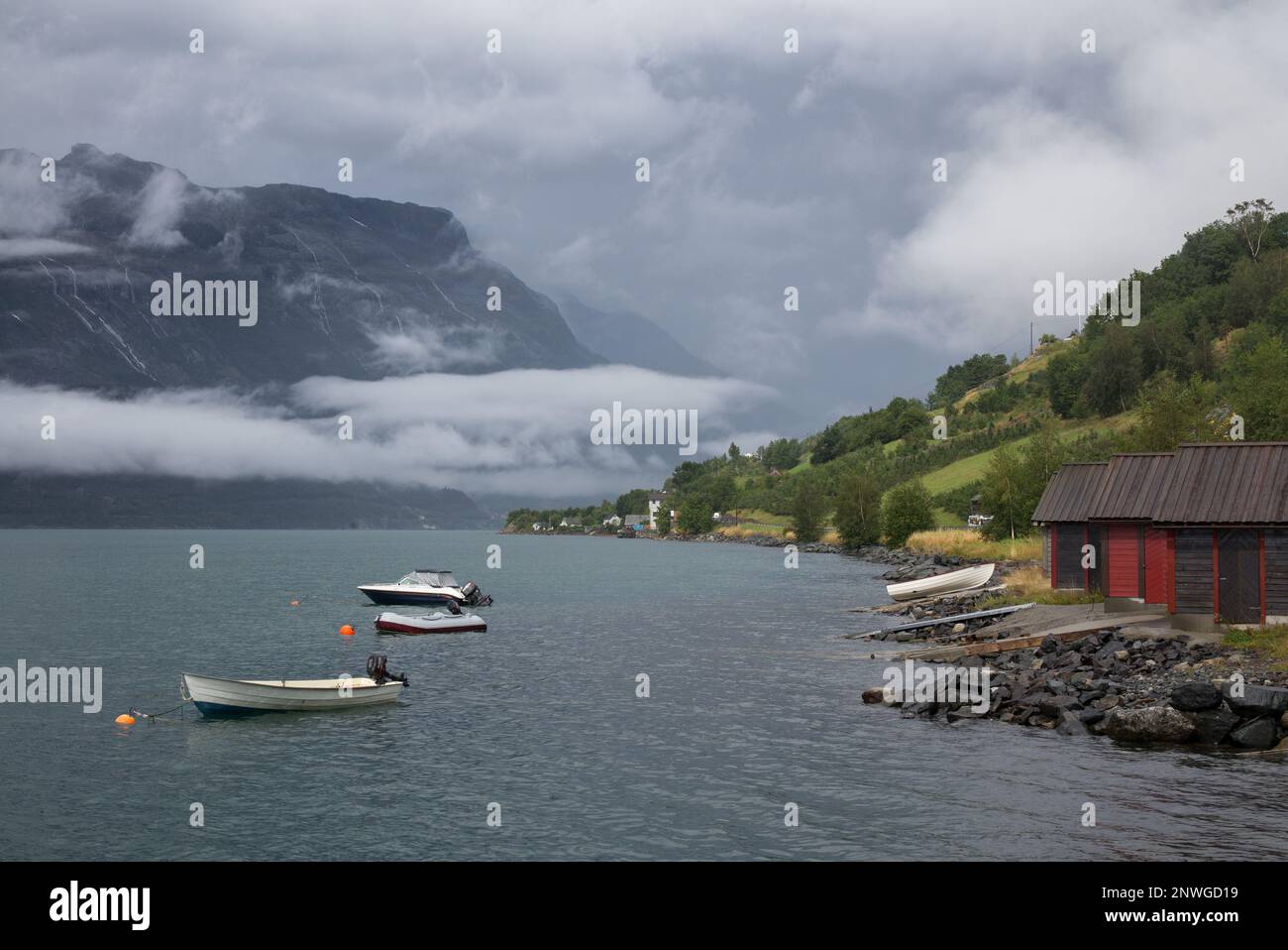 Hardangerfjord Norweggen Foto Stock