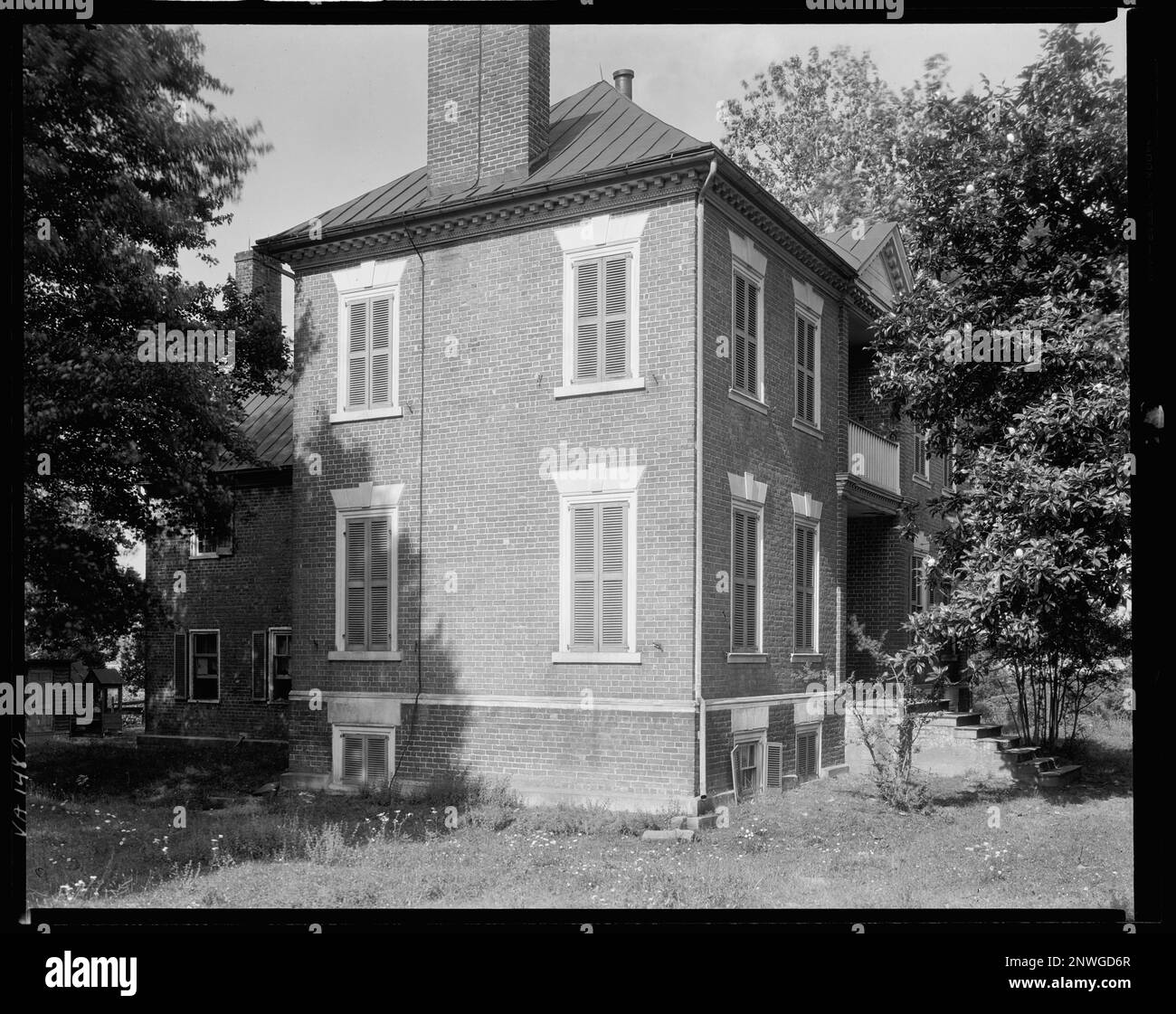 St Julien, Contea di Caroline, Virginia. Carnegie Survey of the Architecture of the South. Stati Uniti Virginia Contea di Caroline, Case, mattoni. Foto Stock