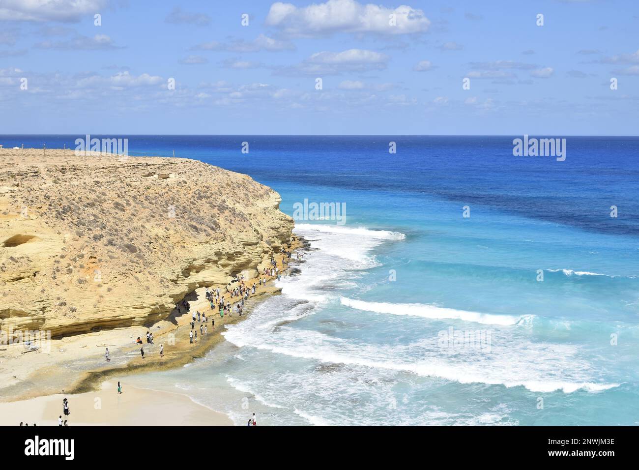 Agebah spiaggia in Marsa Matrouh Egitto Foto Stock