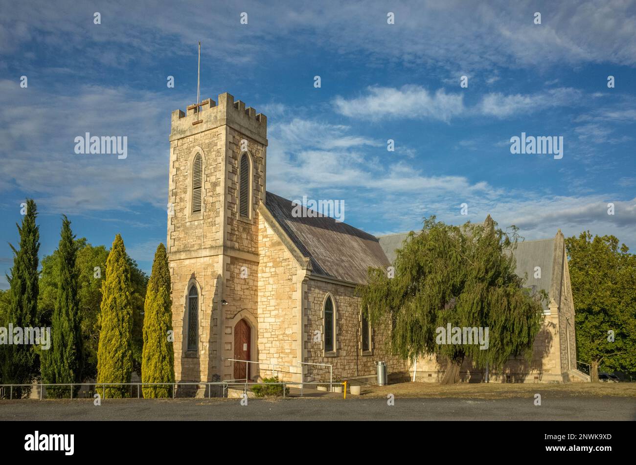 L'edificio storico della Chiesa Anglicana di San Paolo Naracoorte, Australia Meridionale. È una Chiesa Parrocchiale di Naracoorte nella diocesi di Murray. Foto Stock