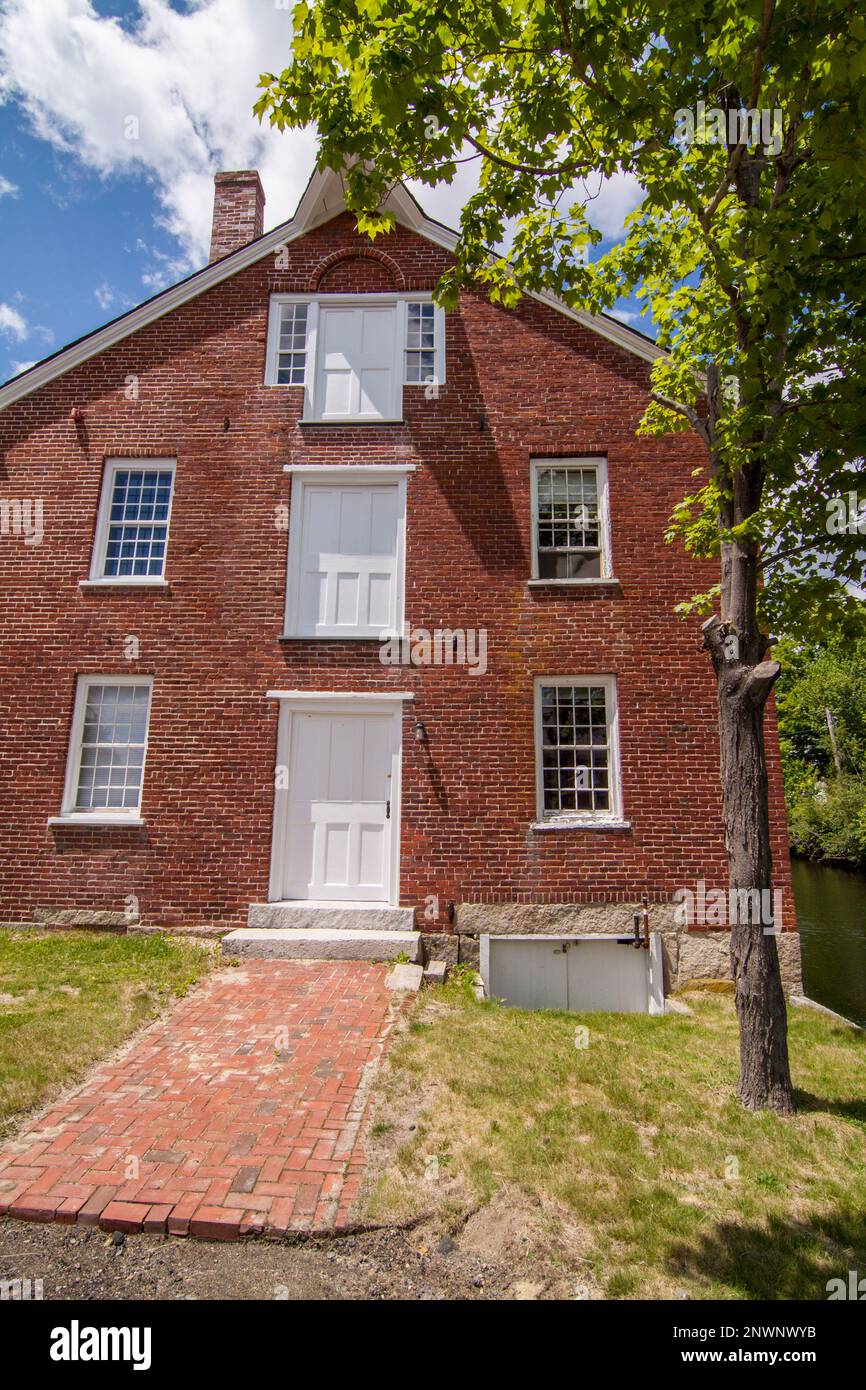 Harrisville, New Hampshire - vecchi mulini e case Foto Stock