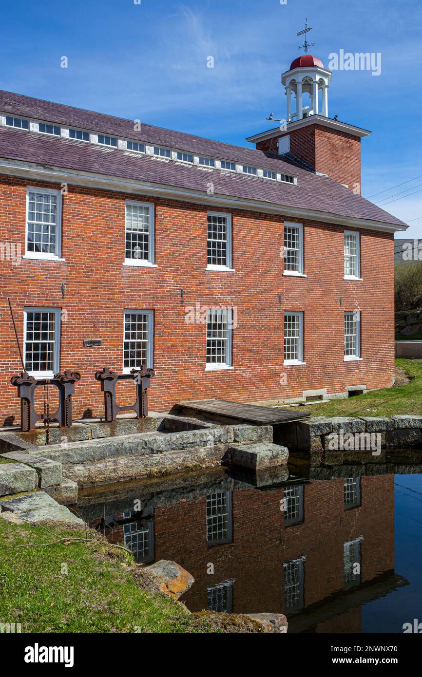 Harrisville, New Hampshire - vecchi mulini e case Foto Stock