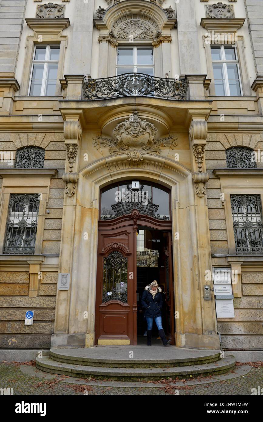 Tribunale locale, Amtsgerichtsplatz, Charlottenburg, Berlino, Germania Foto Stock