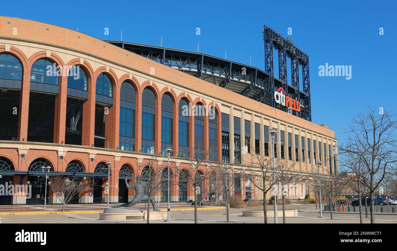 Citifield Stadium - sede dei New York Mets - NEW YORK, USA - 14 FEBBRAIO 2023 Foto Stock