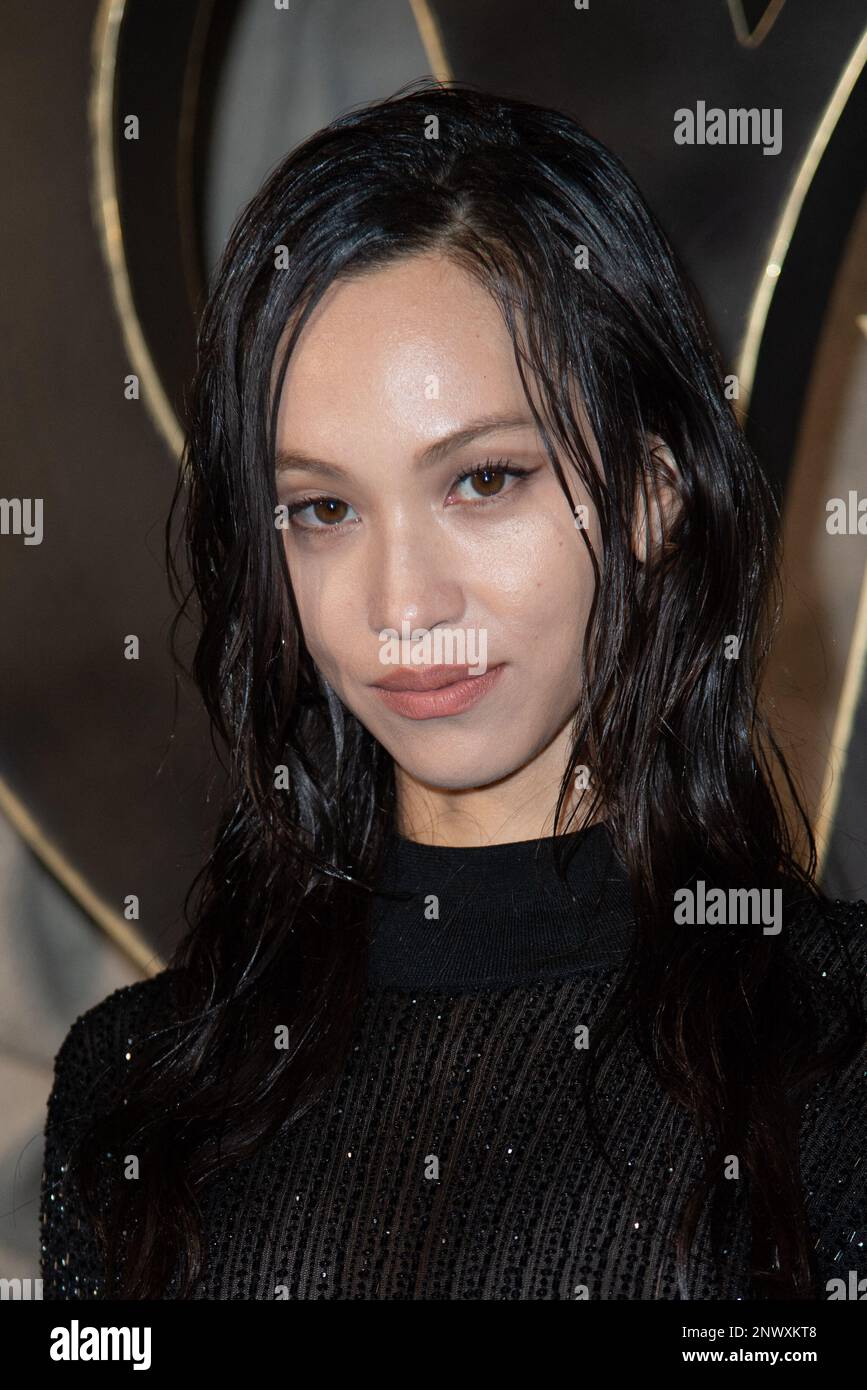 Kiko Mizuhara partecipa alla fiera Saint Laurent Womenswear Autunno Inverno 2023-2024 come parte della settimana della moda di Parigi a Parigi, in Francia, il 28 febbraio 2023. Foto di Aurore Marechal/ABACAPRESS.COM Foto Stock