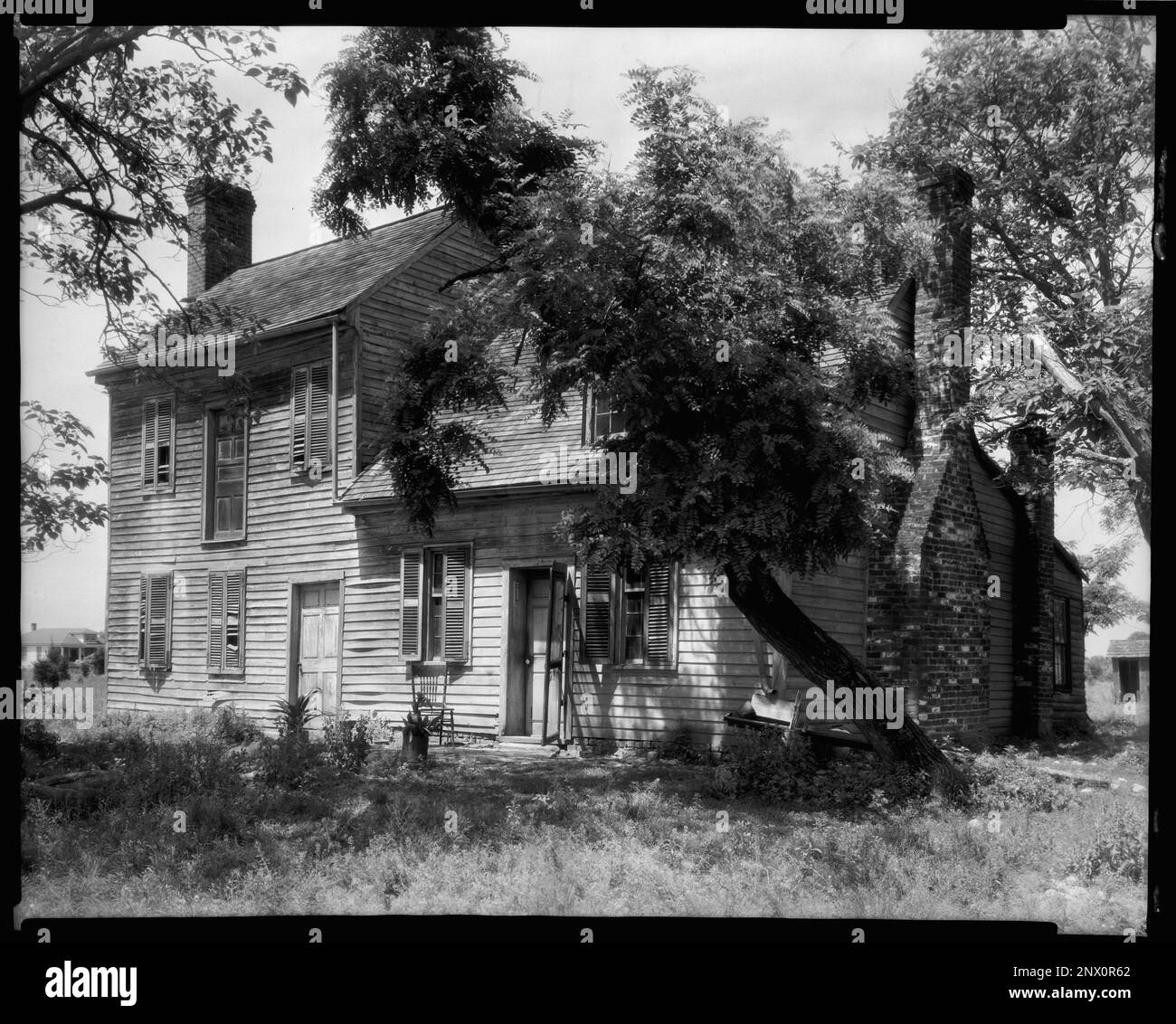 Cox House, Spotsilvania County, Virginia. Carnegie Survey of the Architecture of the South. Stati Uniti Virginia Spotsilvania County, Farmhouses, edifici di legno. Foto Stock