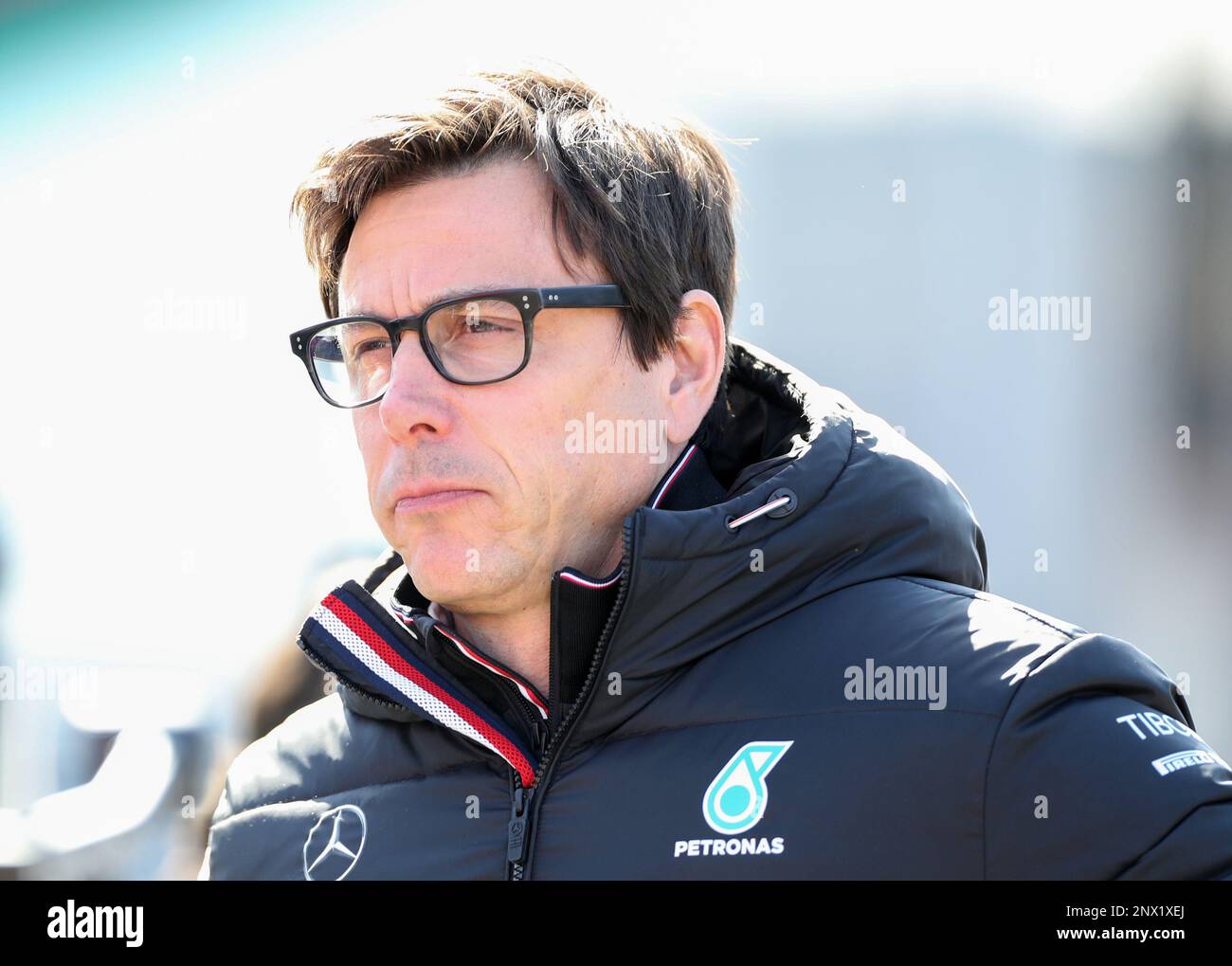 Foto del file datata 23-02-2022 del principio del team Mercedes Toto Wolff, che dopo quattro ore dell'unico test della scorsa settimana in Bahrain, ha dichiarato di avere una macchina adatta a portare Hamilton ad un ottavo titolo mondiale record. Data di emissione: Mercoledì 1 marzo 2023. Foto Stock