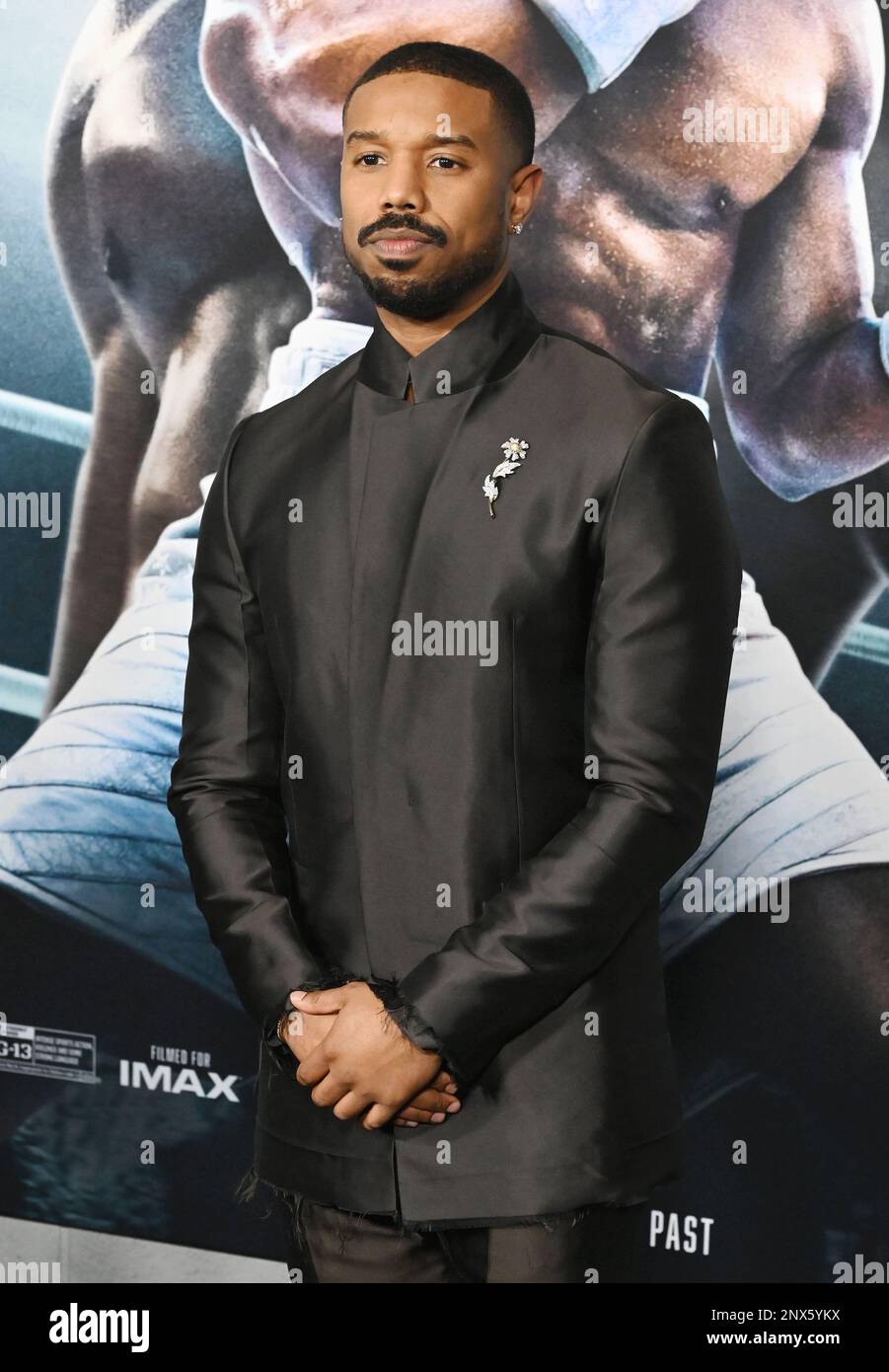 Hollywood, California, Stati Uniti. 27th Feb, 2023. Michael B. Jordan partecipa alla Los Angeles Premiere di 'CREED III' al TCL Chinese Theatre il 27 febbraio 2023 a Hollywood, California. Credit: Jeffrey Mayer/JTM Photos/Media Punch/Alamy Live News Foto Stock