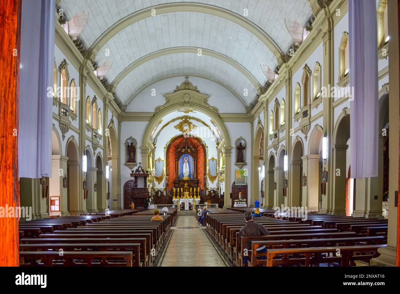 San Paolo, Brasile - 8 gennaio 2023: Santuario della Madonna del Rosario di Fatima Foto Stock