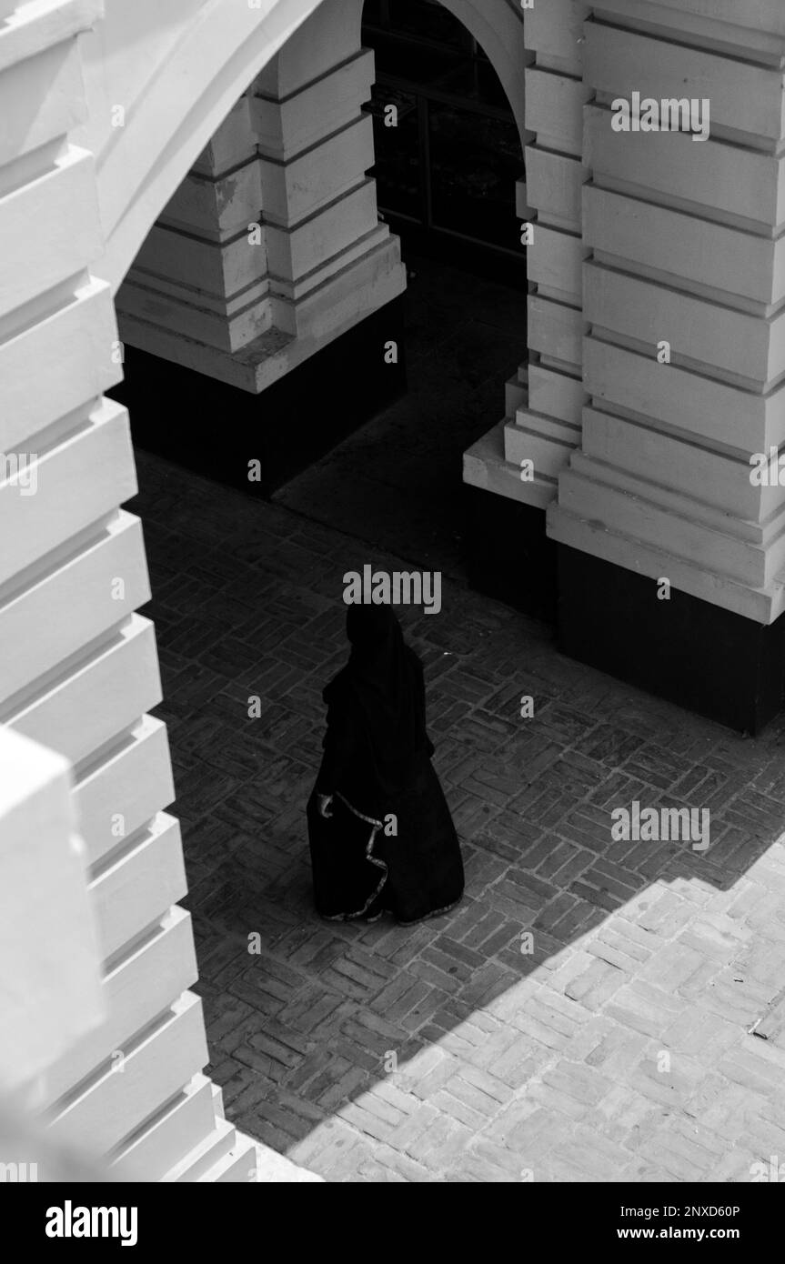 Il più grande edificio storico di Dhaka, Bangladesh, è conosciuto come "Ahsan Manzil" Foto Stock