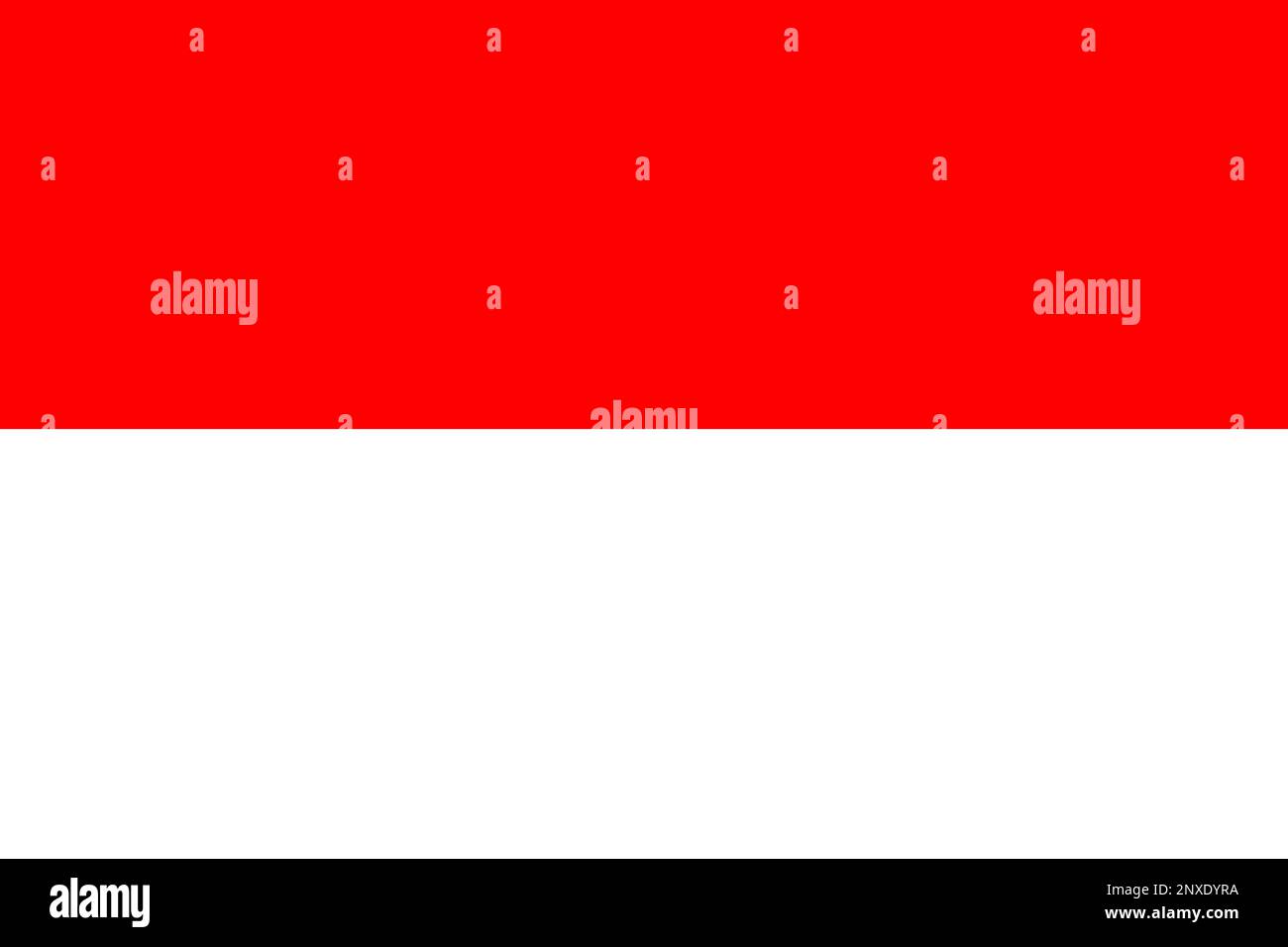 Bandiera nazionale della Repubblica di Indonesia Foto Stock