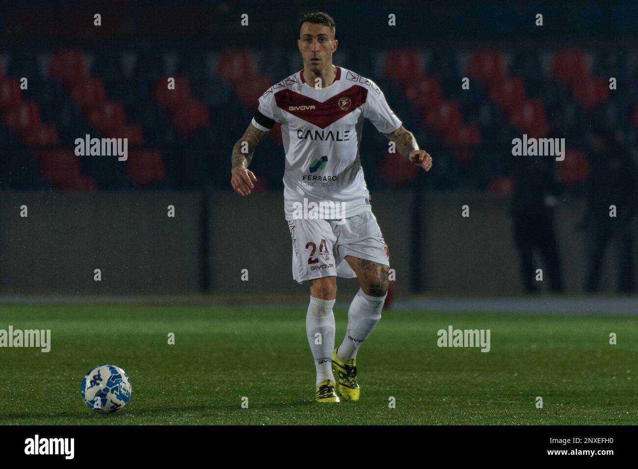 Stadio San Vito - Gigi Marulla, Cosenza, Italia, 28 febbraio 2023, Terranova Emanuele Reggina ritratto durante Cosenza Calcio vs Reggina 1914 - Ital Foto Stock