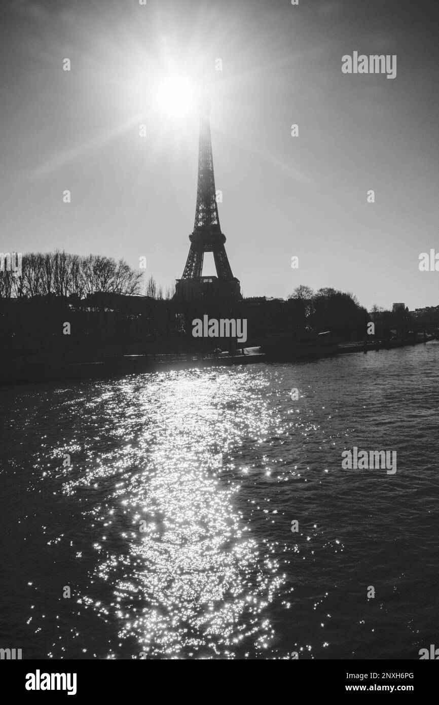 Parigi, 08.02.23: Torre Eiffel. Foto Stock