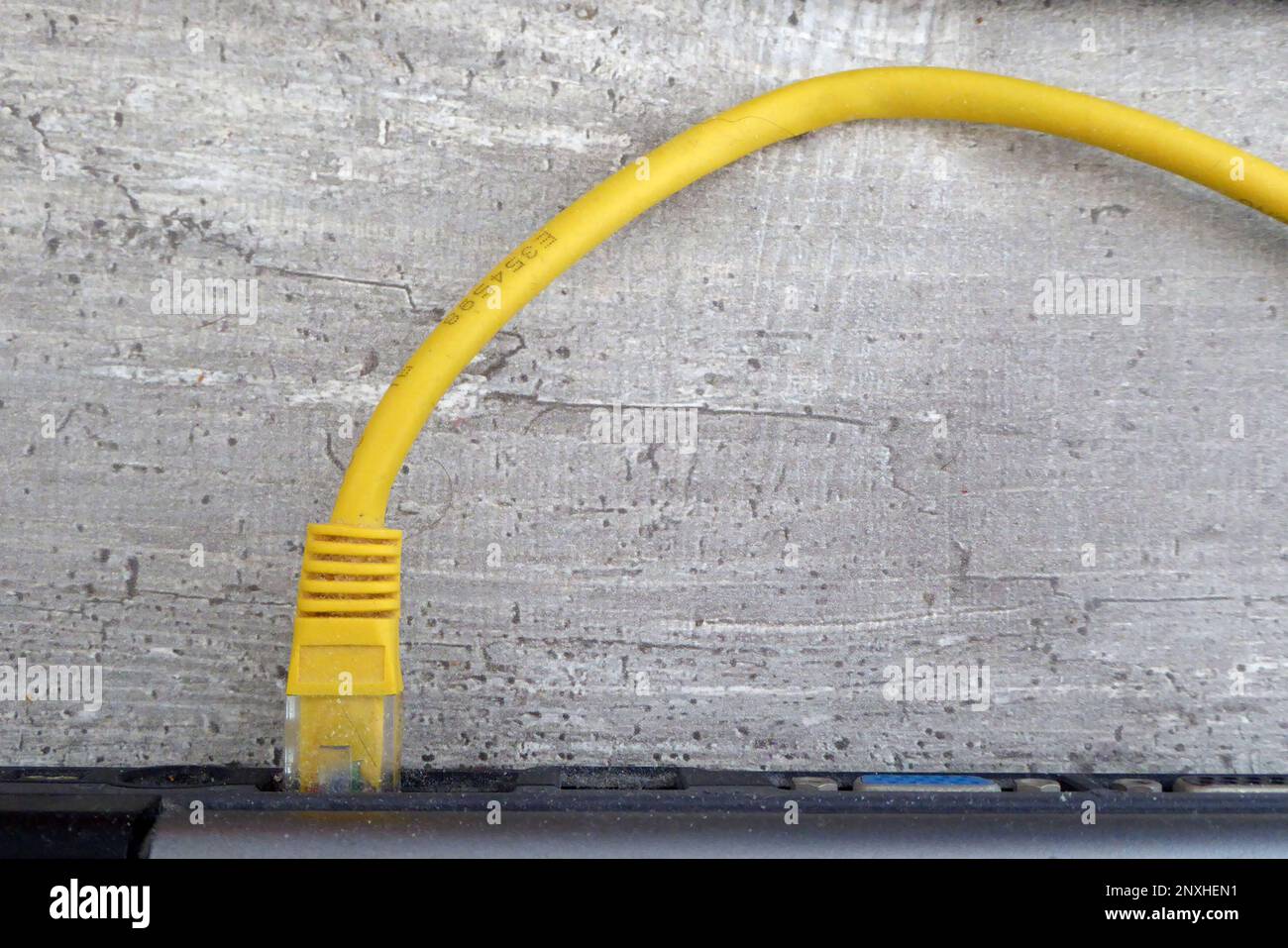 Patch, Kabel, Patchkabel, cavo, filo, Netzwerkabel Foto Stock