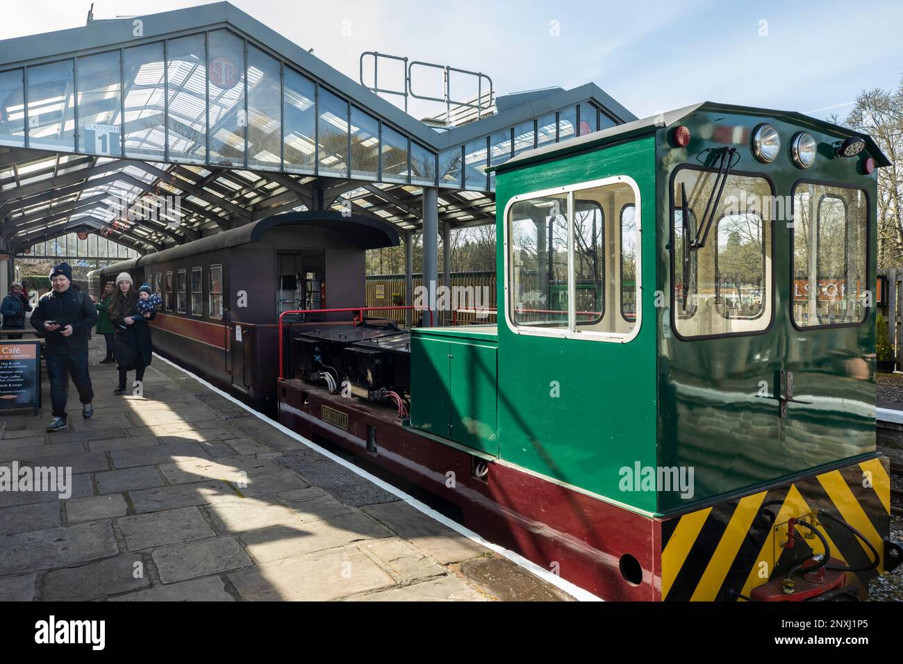South Tynedale a scartamento ridotto Heritage Railway Alston Cumbria Foto Stock