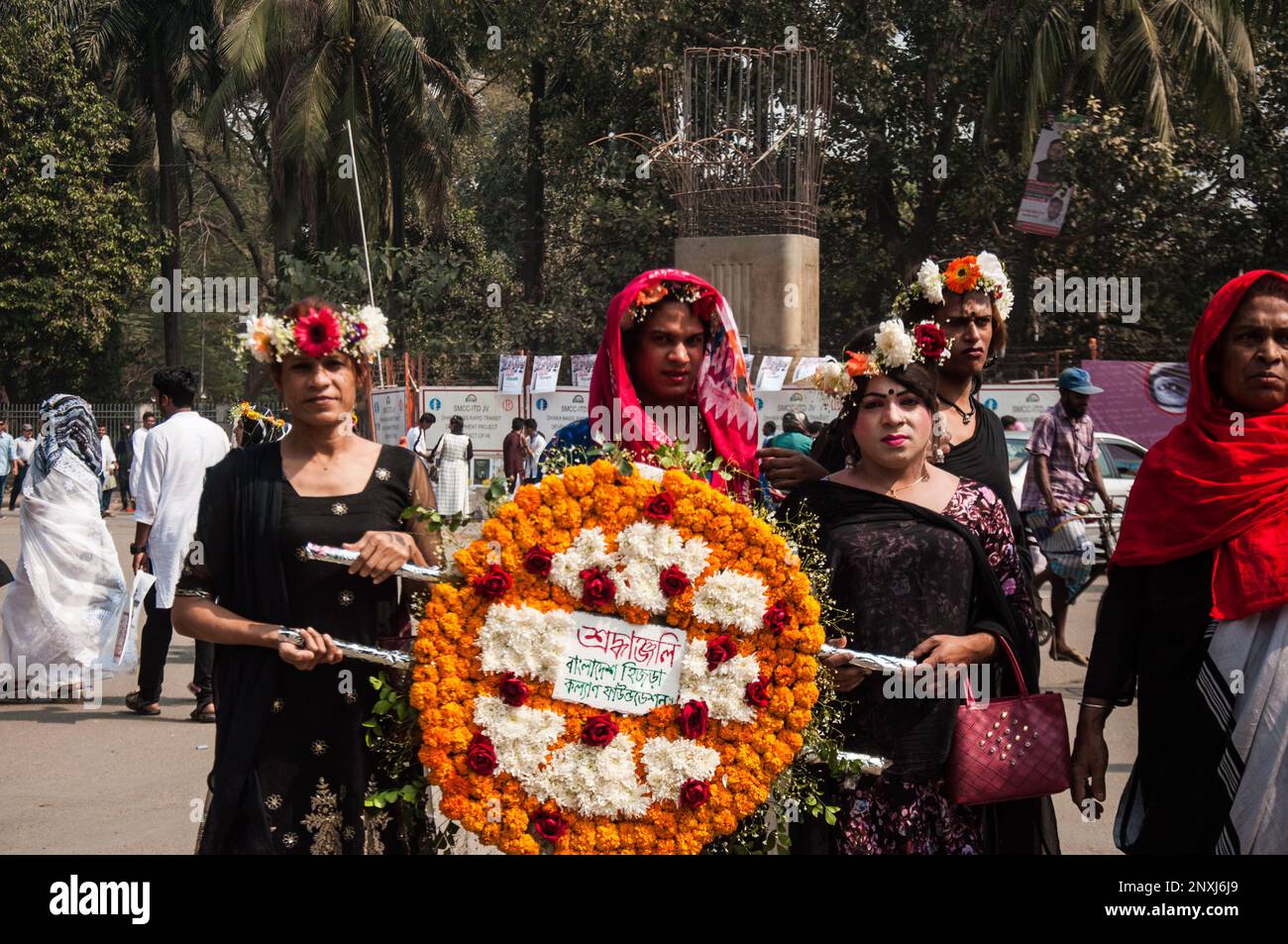 Giornata internazionale della lingua madre a Dhaka, Bangladesh. Foto Stock
