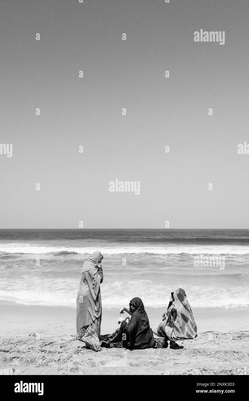 Mauritania, dintorni di Nouakchott, spiaggia atlantica Foto Stock