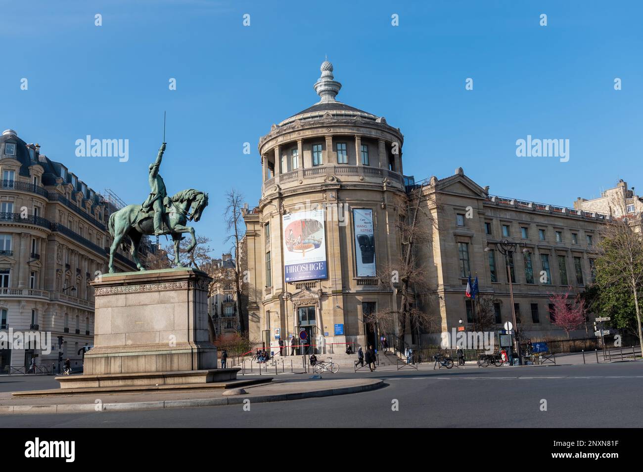 Piazza Iena e museo Guimet a Parigi, Francia Foto Stock