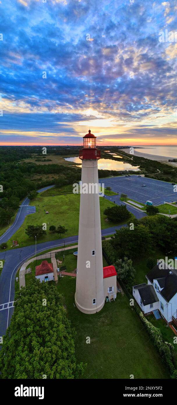 Faro di Cape May Cape May NJ USA Foto Stock