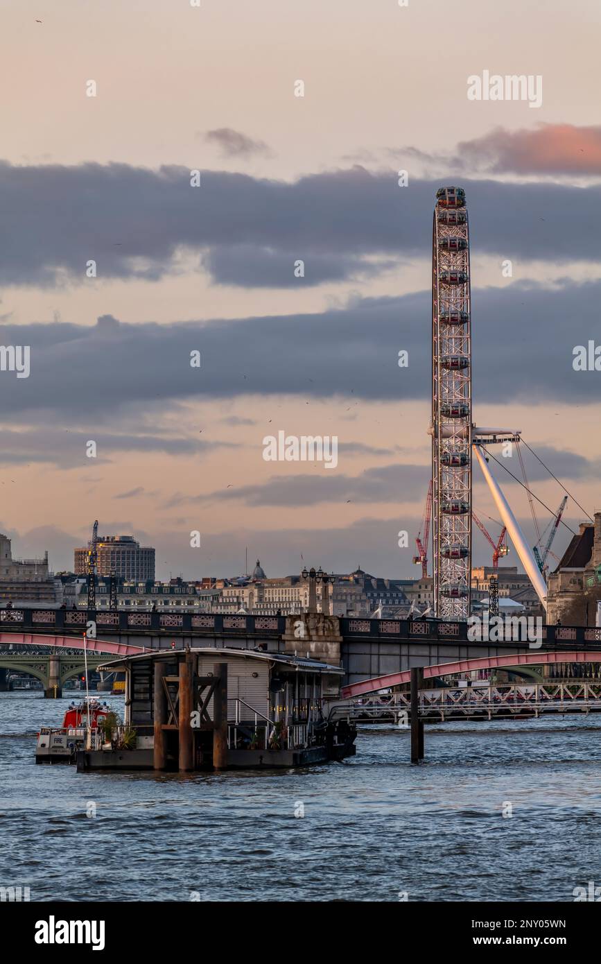 Millenium ruota, Londra, Inghilterra Foto Stock