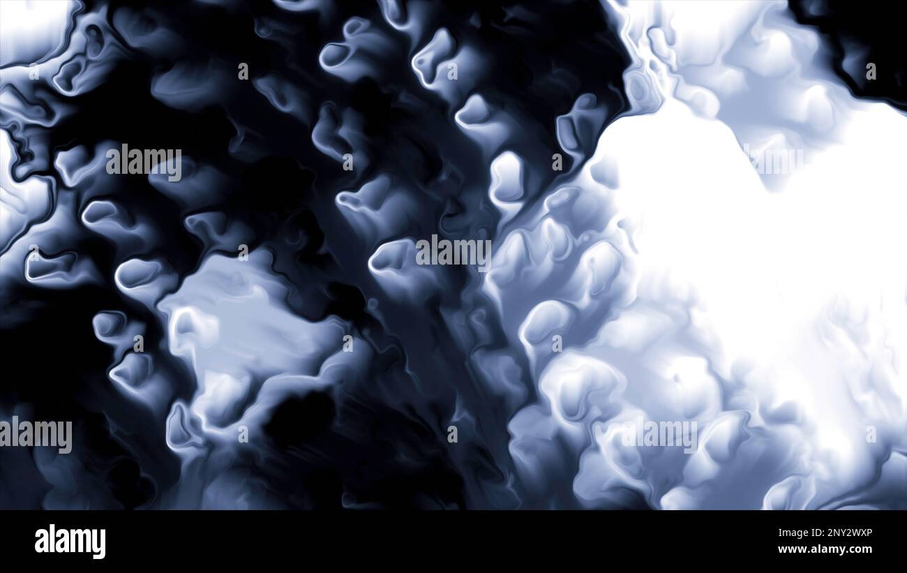 Righe astratte di tratti di vernice liquida in movimento. Movimento. Superficie rotante con macchie Foto Stock