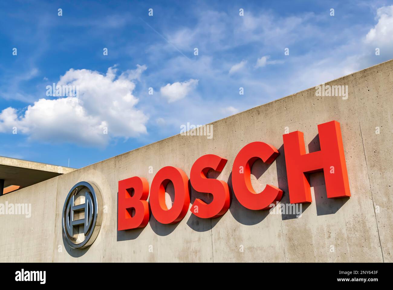 Bosch Engineering GmbH, Sito di sviluppo del Gruppo Bosch, Logo, Abstatt, Baden-Wuerttemberg, Germania Foto Stock