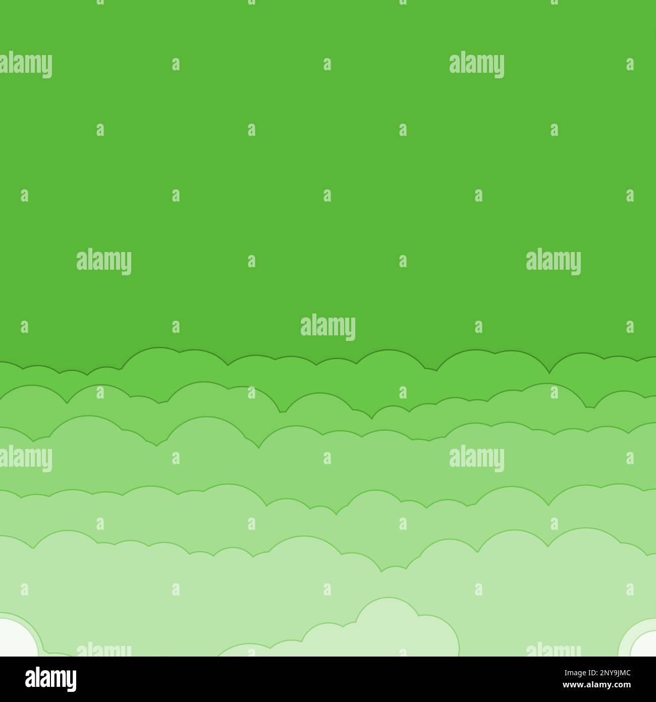 Illustrazione sfondo nuvole di colore cartoon Illustrazione Vettoriale