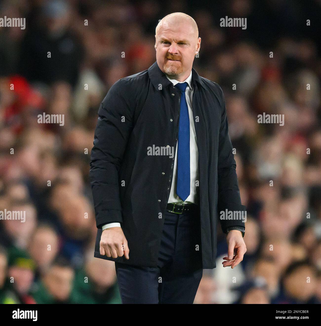 Londra, Regno Unito. 01st Mar, 2023. 01 Mar 2023 - Arsenal contro Everton - Premier League - Emirates Stadium Everton Manager Sean Dyche durante la partita della Premier League all'Emirates Stadium, Londra. Picture Credit: Notizie dal vivo su Mark Pain/Alamy Foto Stock