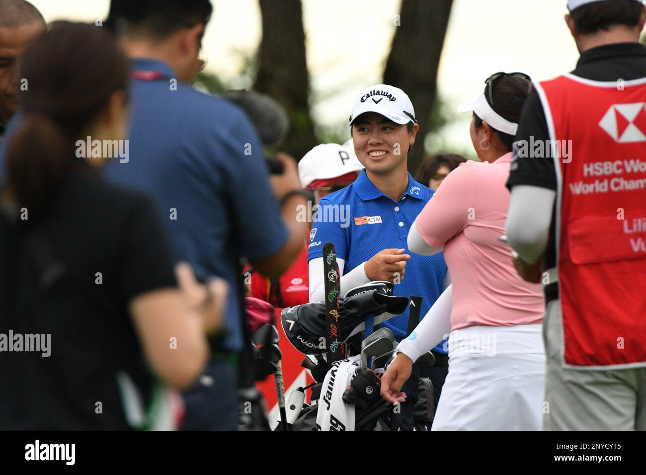 Singapore. 2nd Mar, 2023. Il SASO Yuka del Giappone compete il primo giorno del Campionato Mondiale delle Donne HSBC tenutosi al Sentosa Golf Club di Singapore il 2 marzo 2023. Credit: Allora Chih Wey/Xinhua/Alamy Live News Foto Stock