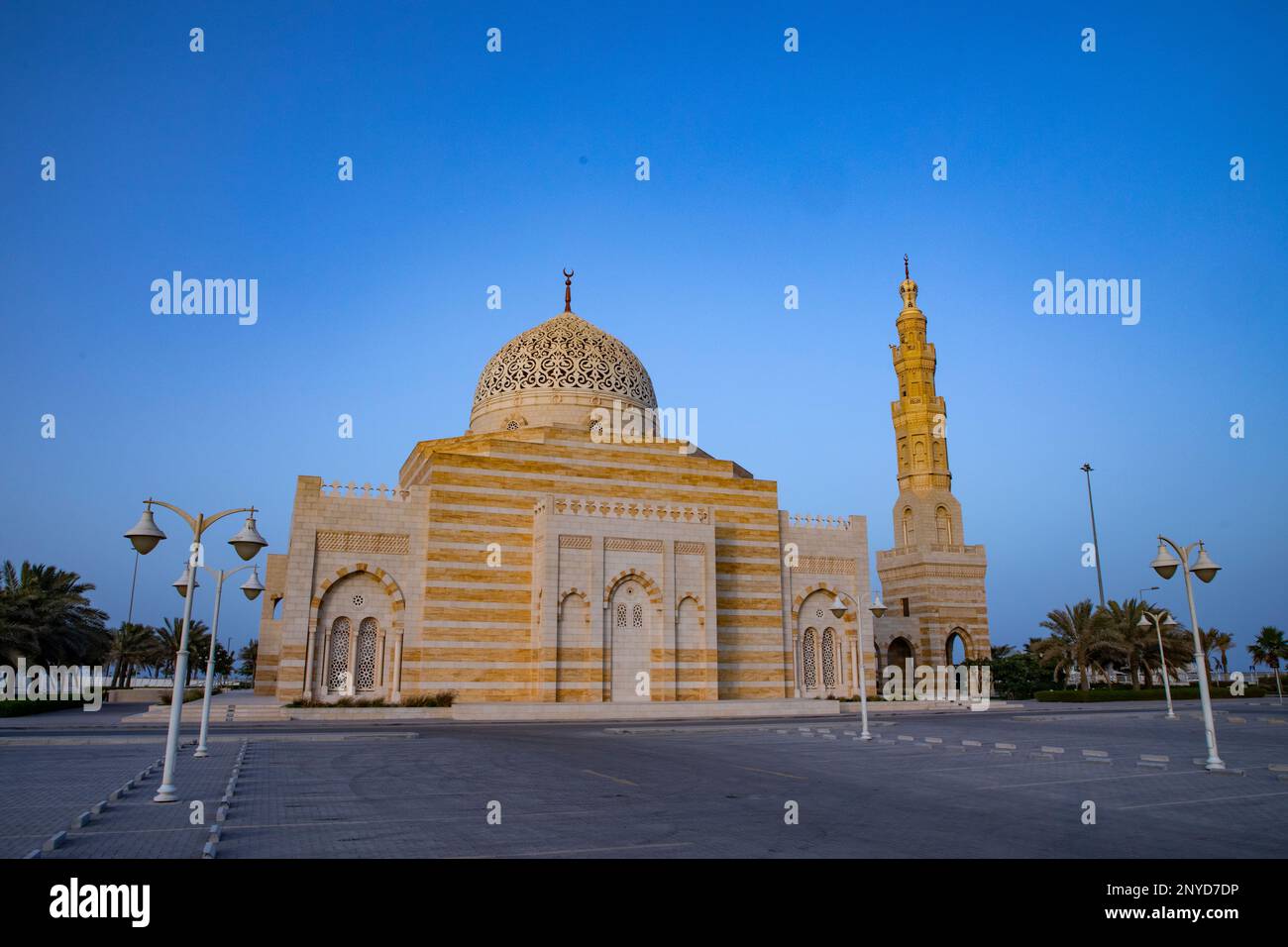 Grande moschea di Shaikh Isa Bin Salman al Khalifa, Regno del Bahrain, Medio Oriente. Foto Stock
