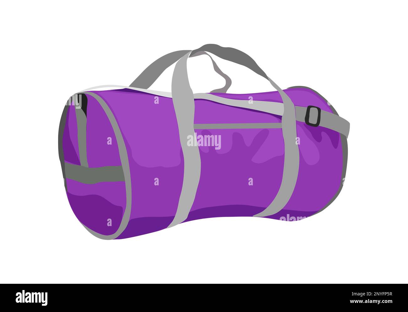 Illustrazione vettoriale per borse da viaggio o sportive isolata. Illustrazione Vettoriale
