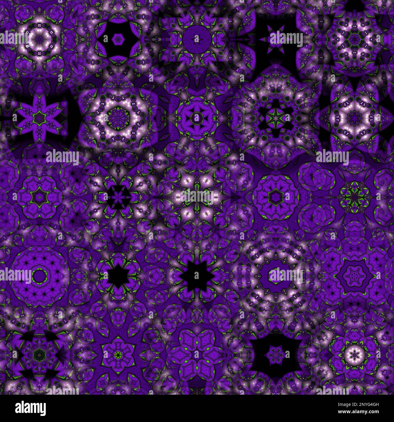 Disegno Fractal generato dal computer astratto. Un frattale è un modello senza fine. I frattali sono modelli infinitamente complessi che sono auto-simili attraverso Foto Stock