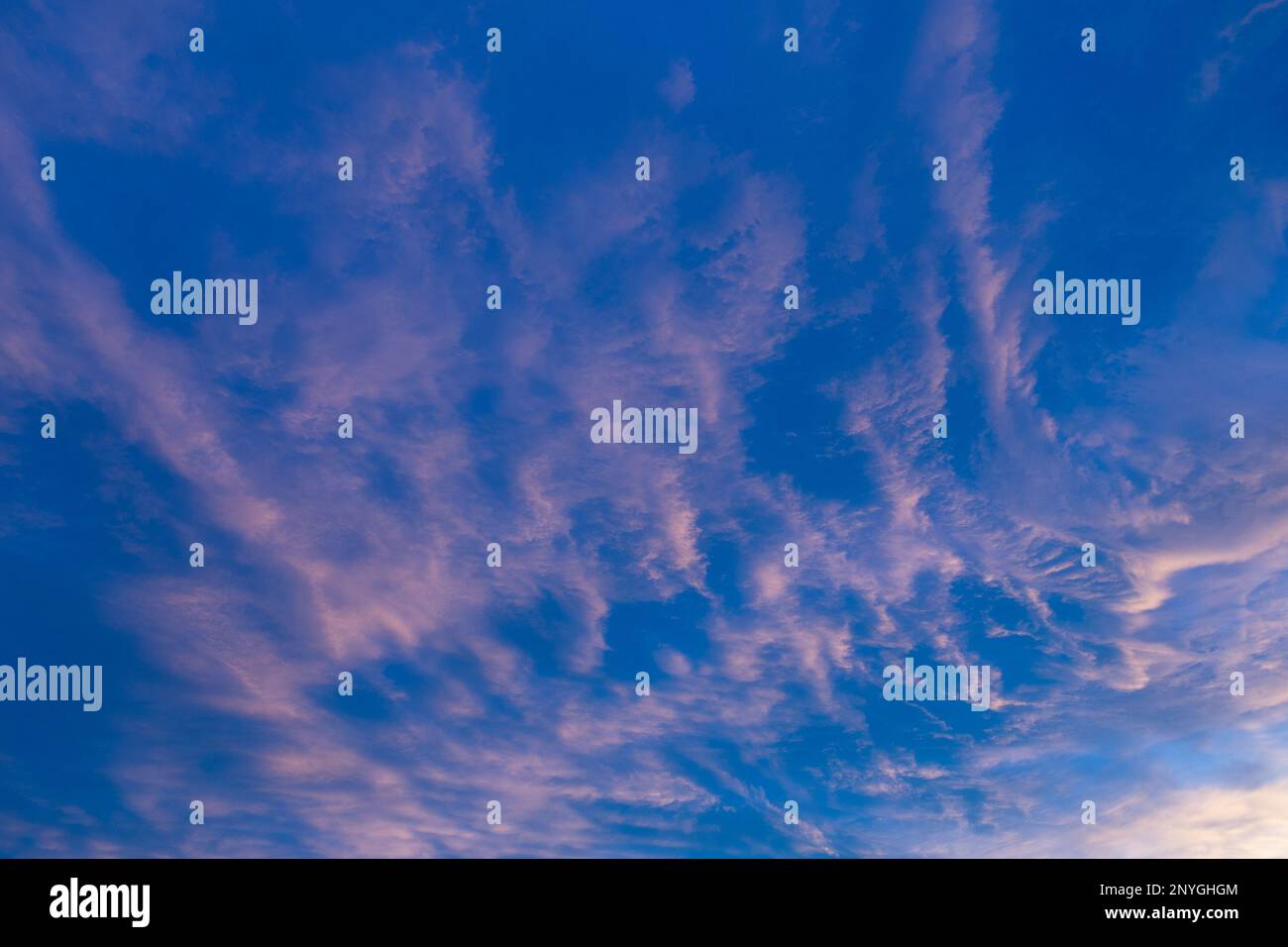 Altocumulus formazione nuvola, Regno Unito. Foto Stock