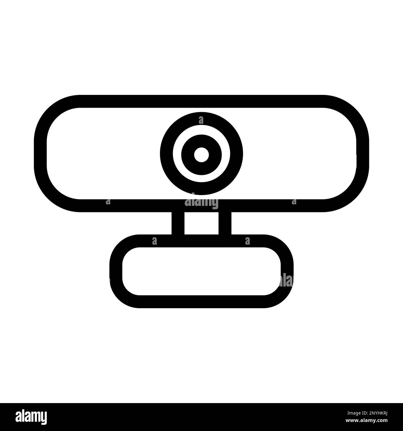 Icona Thick Line della webcam Foto Stock